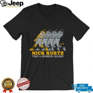 Nick Kurtz Four Home Run Game Oakland Baseball Shirt
