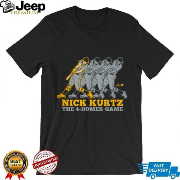 Nick Kurtz   Four Home Run Game   Oakland Baseball Shirt
