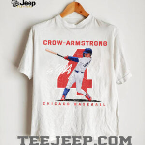 Number and Portrait Pete Crow Armstrong Chicago Baseba MLBPA T Shirt