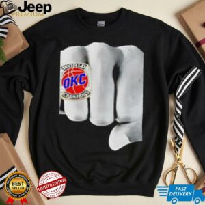 OKC Championship Ring Hand Comfort Colors shirt
