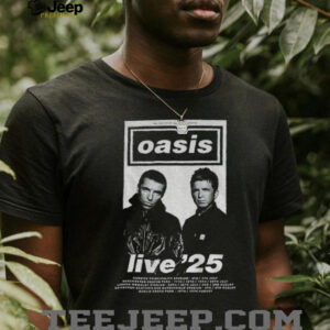 Oasis Liam Gallagher and Noel Gallagher tour live’25 shirt