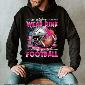 October Wear Pink Watch Football Breast Cancer Awareness Shirt