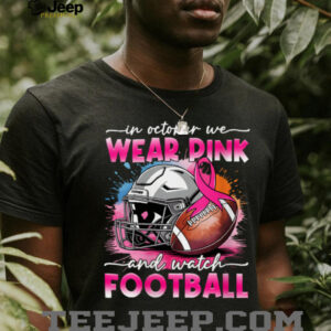 October Wear Pink Watch Football Breast Cancer Awareness Shirt
