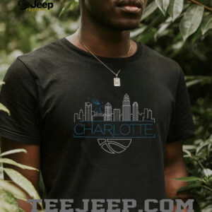 Official Charlotte City Skyline Hornets Basketball shirt