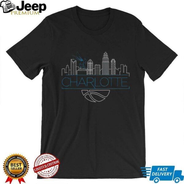 Official Charlotte City Skyline Hornets Basketball shirt