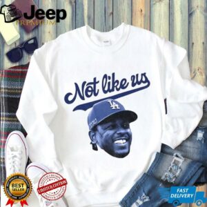 Official Kendrick Lamar big head Los Angeles Dodgers MLB Baseball not like us shirt