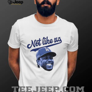 Official Kendrick Lamar big head Los Angeles Dodgers MLB Baseball not like us shirt