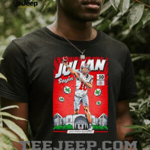Ohio State Buckeyes #10 Julian Sayin NIL comic shirt