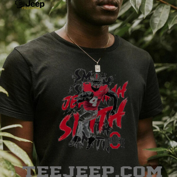 Ohio State Buckeyes Football #4 Jeremiah Smith name repeat shirt