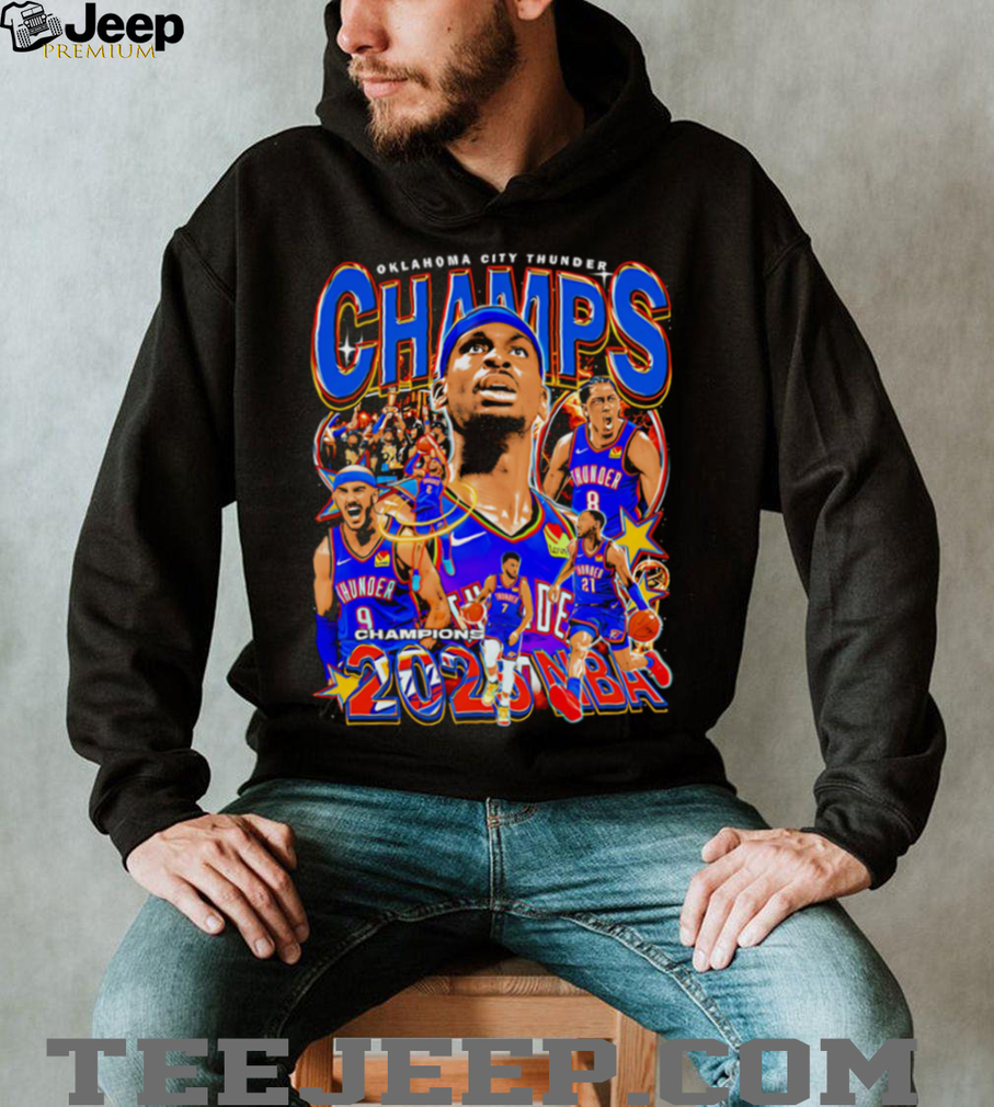 Oklahoma City Thunder Champs 2025 NBA graphic shirt Oklahoma City Thunder Champs 2025 NBA graphic shirt