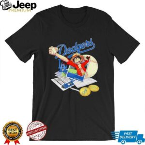 One Piece Monkey D. Luffy X Los Angeles Dodgers left...