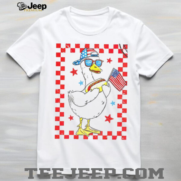 Patriotic Boy Goose 4th July Independence Boy shirt