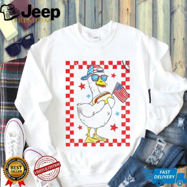 Patriotic Boy Goose 4th July Independence Boy shirt