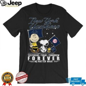 Peanuts Characters New York Yankees Yesterday Today Tomorrow Forever No...