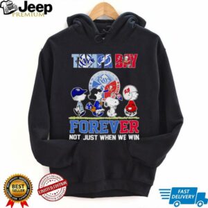 Peanuts Tampa Bay sports forever not just when we win shirt