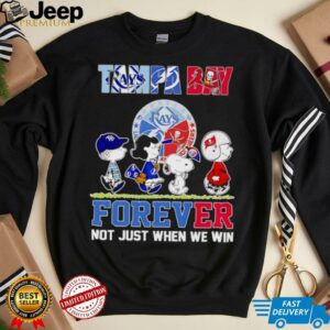 Peanuts Tampa Bay sports forever not just when we win shirt