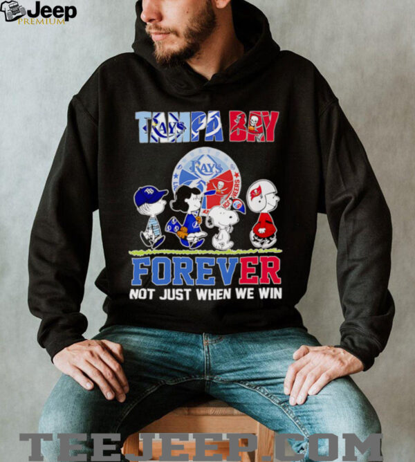 Peanuts Tampa Bay sports forever not just when we win shirt
