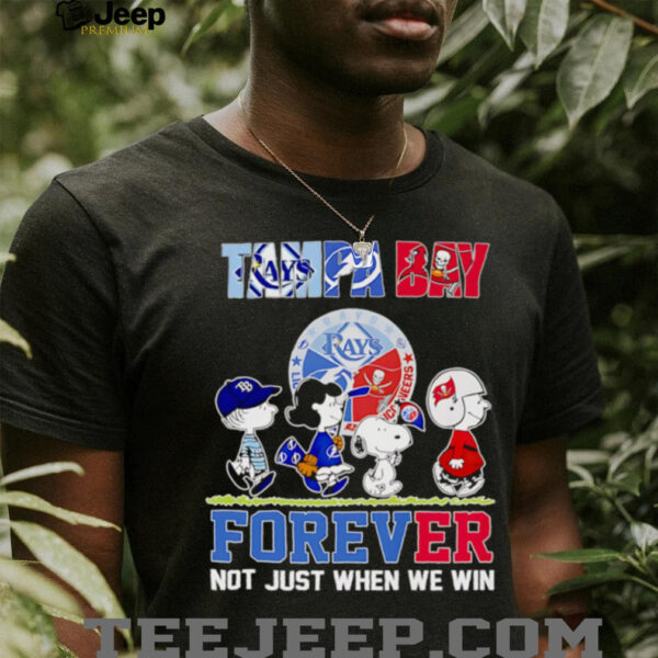 Peanuts Tampa Bay sports forever not just when we win shirt
