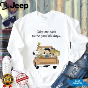 Peanuts characters take me back to the good old days shirt