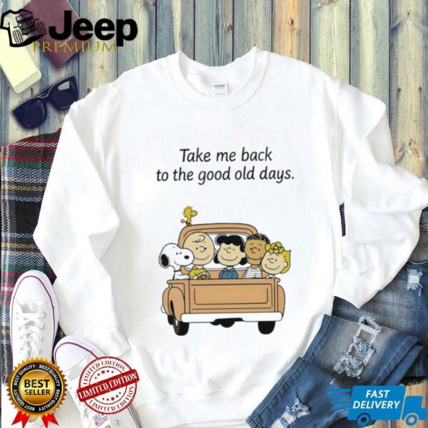 Peanuts characters take me back to the good old days shirt