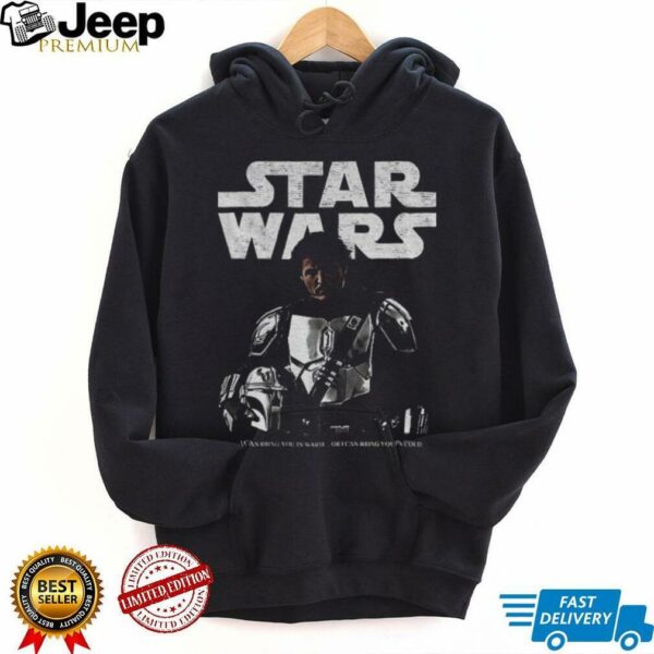Pedro Pascal x Mandalorian Din Djarin Star Wars I can bring you in warm or I can bring you in cold shirt