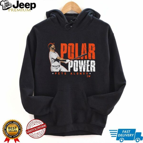 Pete Alonso   Polar Power   New York Baseball T Shirt