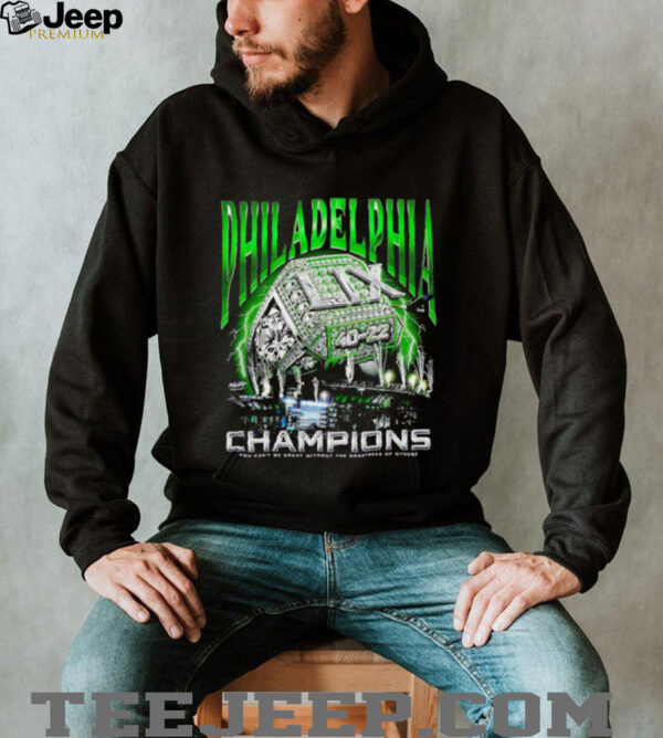 Philadelphia Birds Championship Ring ring you can’t be great without the greatness of others shirt