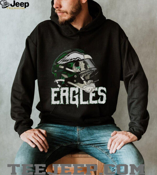 Philadelphia Eagles skull helmet gift for fans shirt