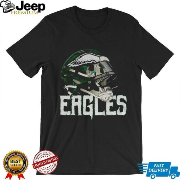 Philadelphia Eagles skull helmet gift for fans shirt
