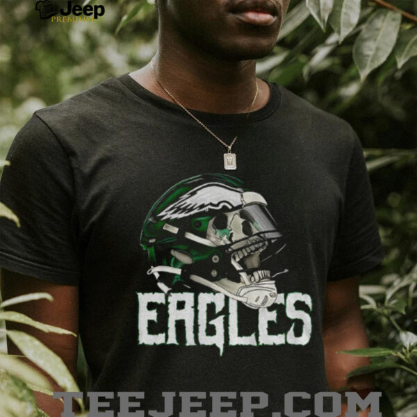 Philadelphia Eagles skull helmet gift for fans shirt