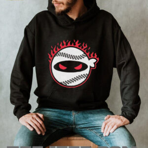 Pitching Ninja fire baseball shirt
