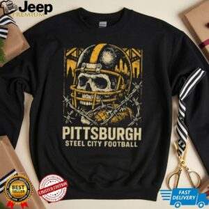 Pittsburgh Steel City Football skull crackin’ helmet Shirt