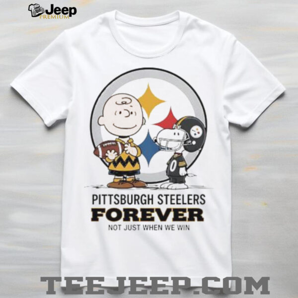 Pittsburgh Steelers Charlie Brown Snoopy Steelers Forever Not Just When We Win shirt