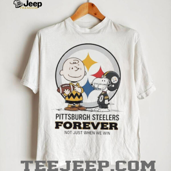 Pittsburgh Steelers Charlie Brown Snoopy Steelers Forever Not Just When We Win shirt