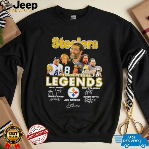Pittsburgh Steelers Legends Jack Lambert Troy Polamalu Joe Greene signature shirt