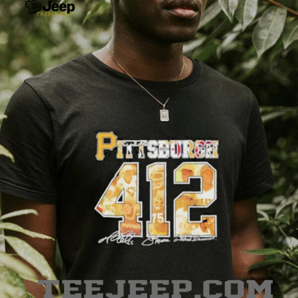 Pittsburgh pirates 412 legends signatures shirt