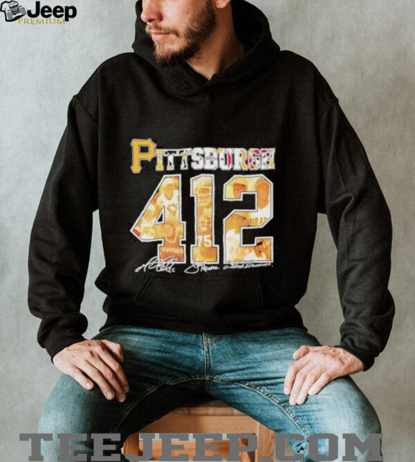 Pittsburgh pirates 412 legends signatures shirt
