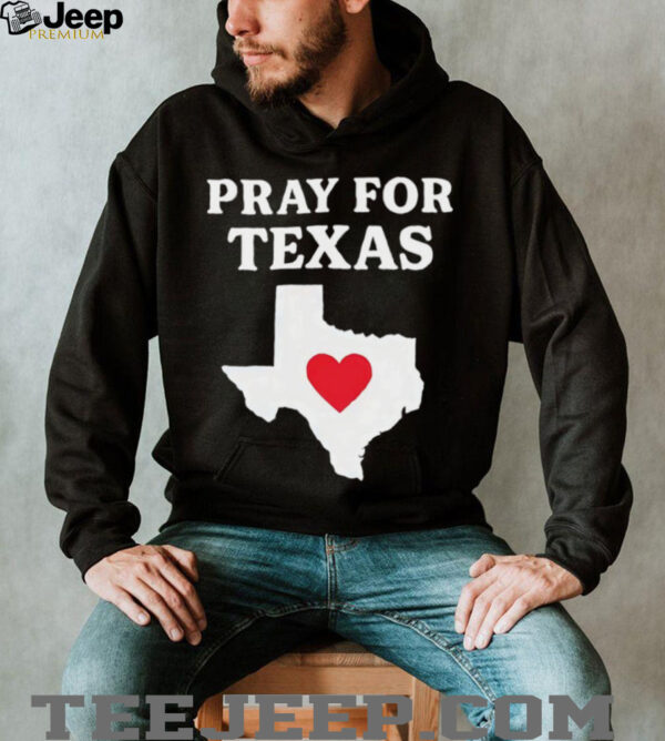 Pray for Texas State heart shirt