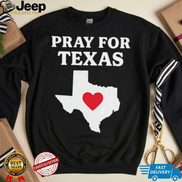 Pray for Texas State heart shirt