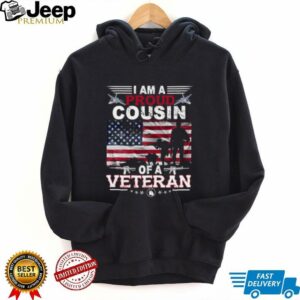 Proud Cousin Veteran Nothing Scares Patriotic Veterans Day Long Sleeve Shirt