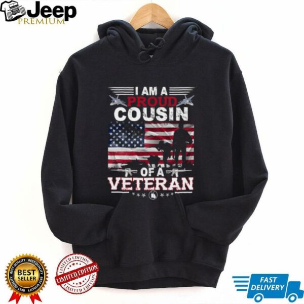 Proud Cousin Veteran Nothing Scares Patriotic Veterans Day Long Sleeve Shirt