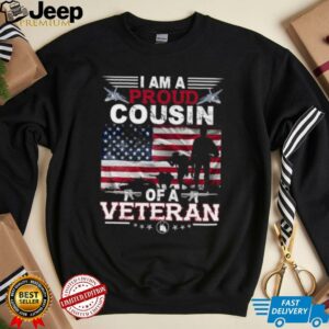 Proud Cousin Veteran Nothing Scares Patriotic Veterans Day Long Sleeve Shirt