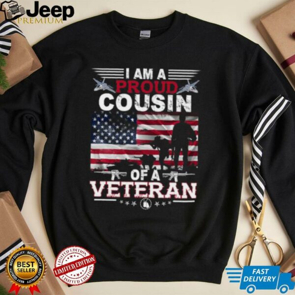 Proud Cousin Veteran Nothing Scares Patriotic Veterans Day Long Sleeve Shirt