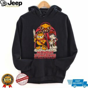 RPG Cat Monday Dungeons searching for the Holy Lasagna shirt