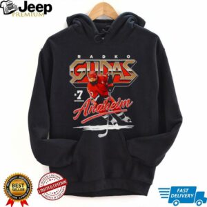 Radko Gudas player Anaheim Ducks hockey signature graphic shirt