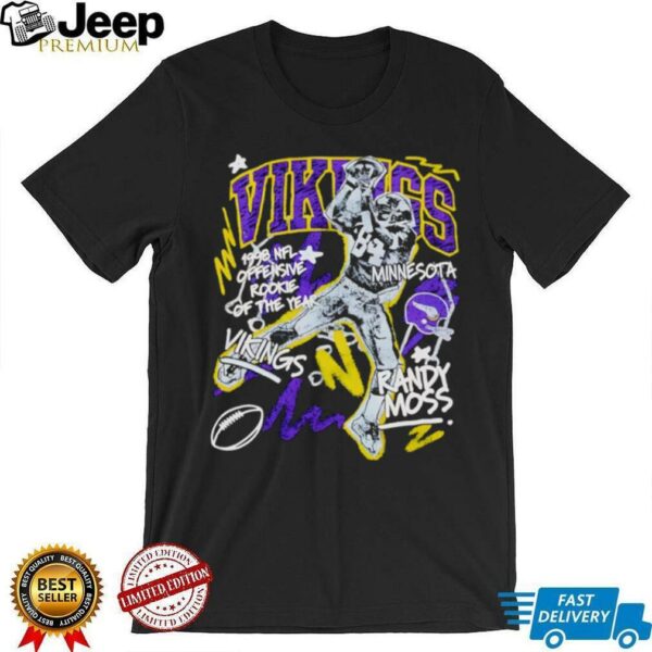 Randy Moss Minnesota Vikings 1998 NFL offensive Rookie of the Year shirt