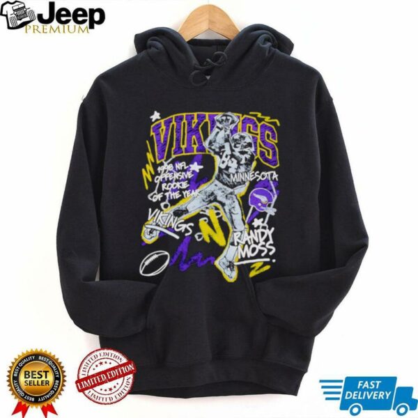 Randy Moss Minnesota Vikings 1998 NFL offensive Rookie of the Year shirt