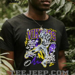 Randy Moss Minnesota Vikings 1998 NFL offensive Rookie of the Year shirt