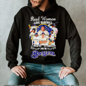 Real woman love baseball smart women love the Milwaukee Brewers shirt