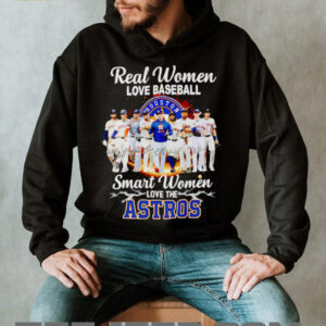 Real women love baseball smart women love the Houston Astros players signature shirt
